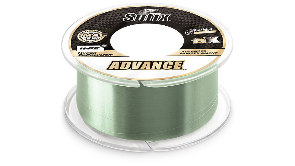 Sufix Advance Monofilament 17lb Low-Vis Green - 330yd, 604-117G