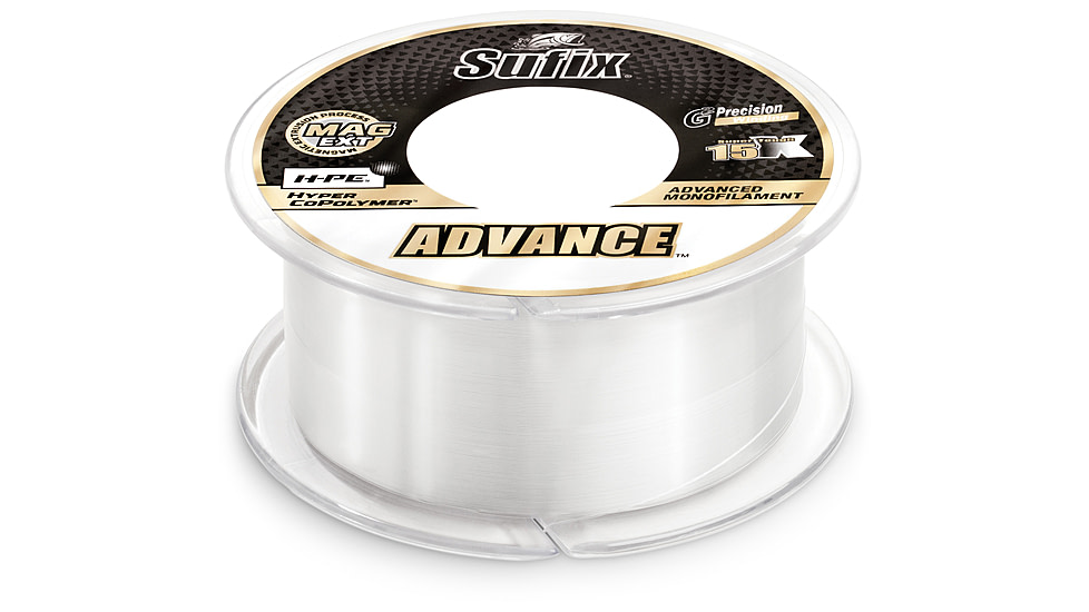 Sufix Advance Monofilament 8lb 330yd Clear, 604-108