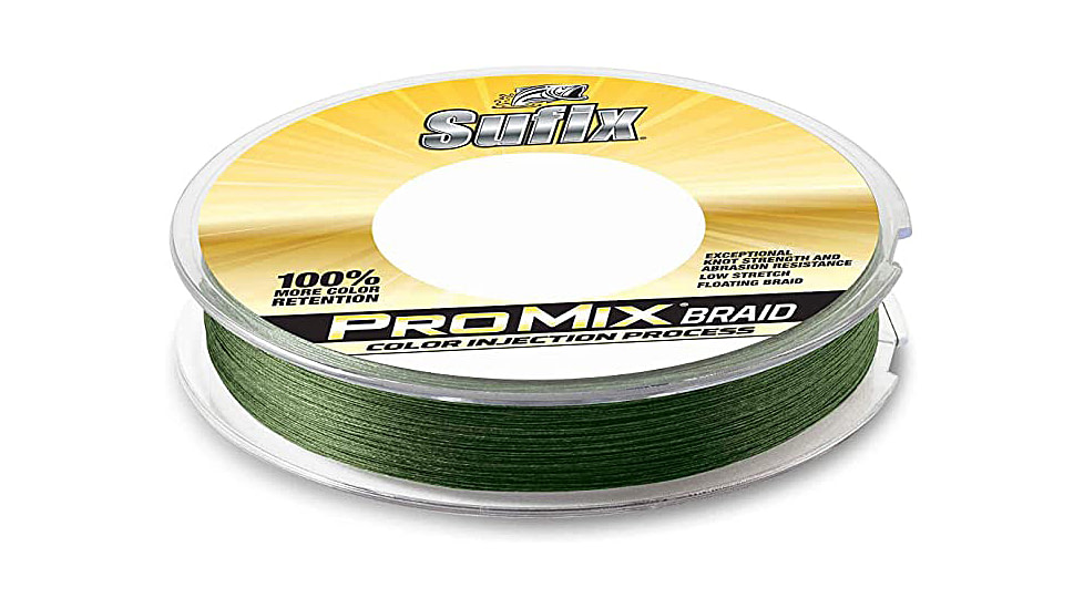 Sufix ProMix Braid 65lb Line, Low-Vis Green, 150 Yds, 630-065G
