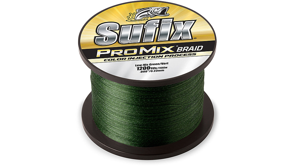 Sufix ProMix Braid 80lb Line, Low-Vis Green, 1200 Yds, 630-380G