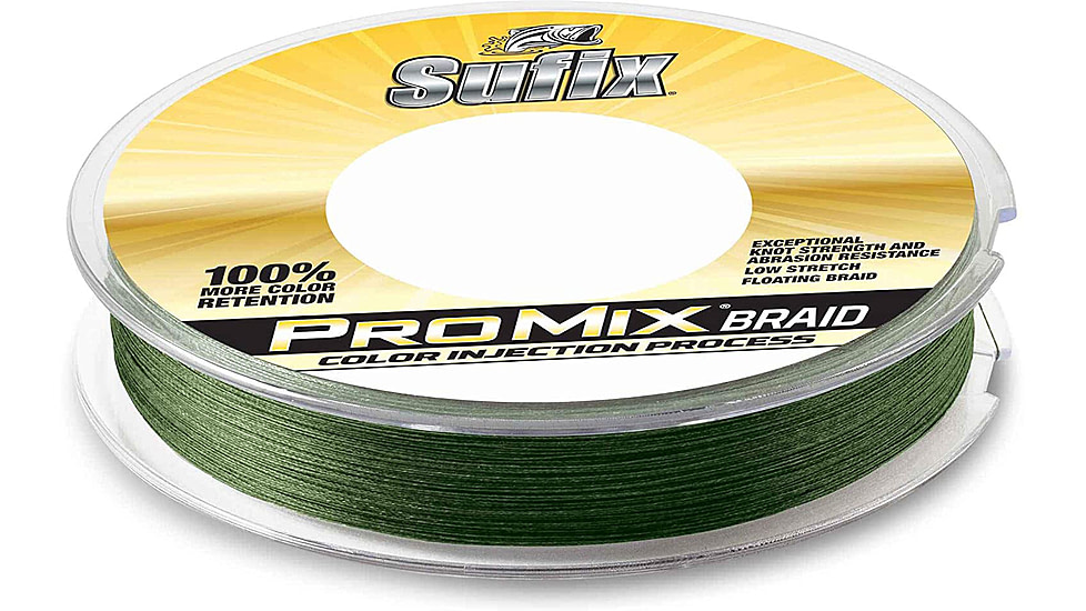 Sufix ProMix Braid 80lb Line, Low-Vis Green, 150 Yds, 630-080G