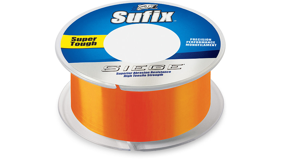 Sufix Siege 20lb Line, Neon Tangerine, 330 Yds, 662-120NT