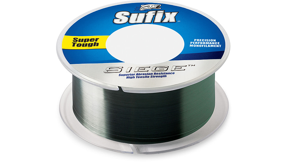 Sufix Siege 4lb Line, Smoke Green, 330 Yds, 662-104G