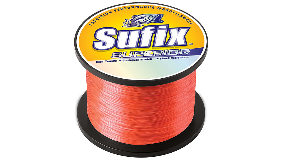 Sufix Superior Neon Fire Monofilament - 8lb - 1720 yds, 636-108