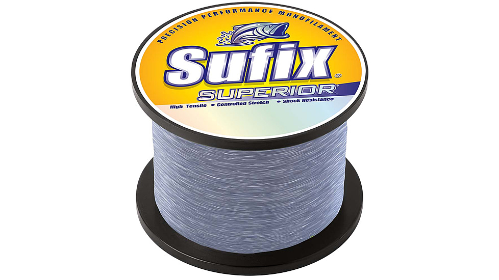 Sufix Superior Smoke Blue Monofilament - 30lb - 7895 yds, 649-030