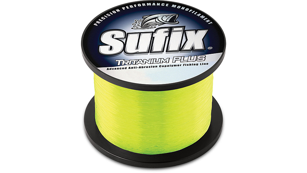 Sufix Tritanium Plus 20lb Line, Chartreuse, 2670 Yds, 696-220CH