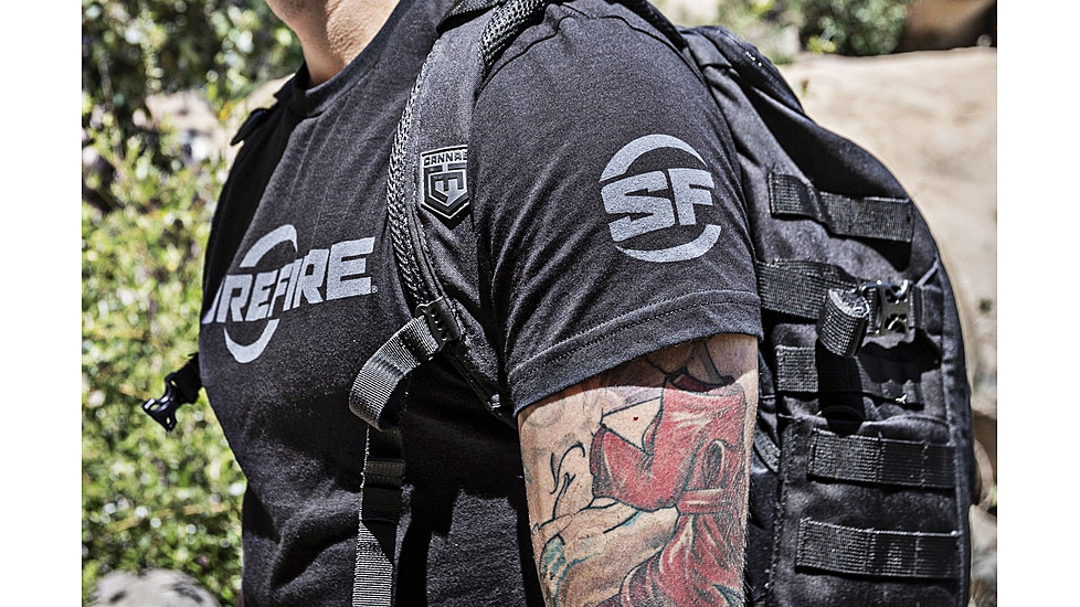 SureFire SF Logo T-Shirt - Men's, 100% Cotton, Black, Medium SST-SFL-BK-M