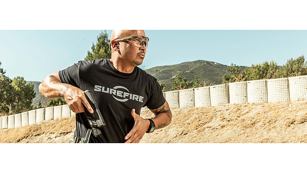 SureFire SF Logo T-Shirt - Mens, 100% Cotton, Black, Medium, SST-SFL-BK-M