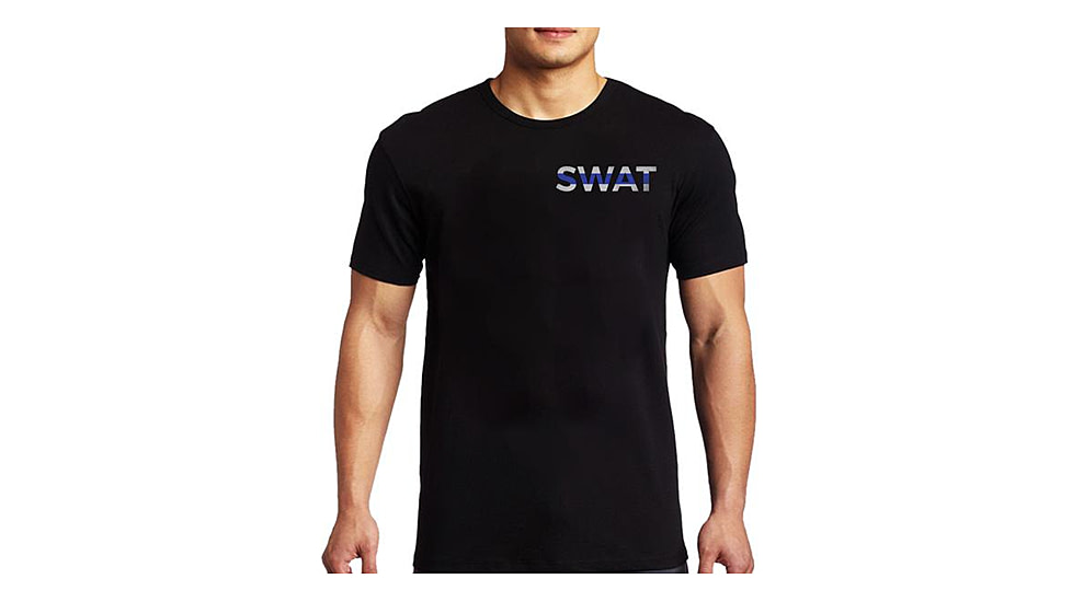 Thin Blue Line SWAT T-shirt - Mens, Extra Large, Black, MEN-SWAT-BLACK-XL
