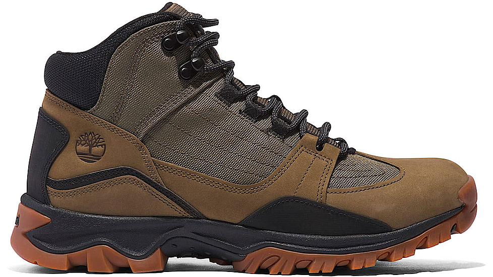 Timberland Mt. Maddsen Mid Lace Up Hiking Boots - Mens, Olive Nubuck, 9.5 US, TB0A6BNNEO8109500M