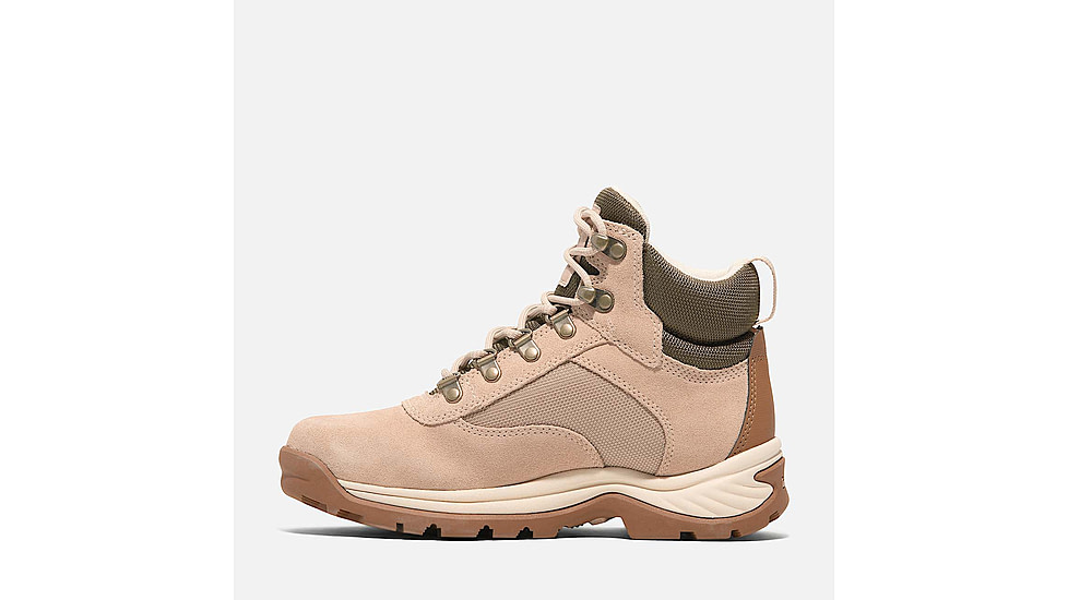 Timberland White Ledge Mid Lace-Up Waterproof Hiking Boot - Womens, Light Beige Suede, 8, Medium, TB0A2KNTER308000M