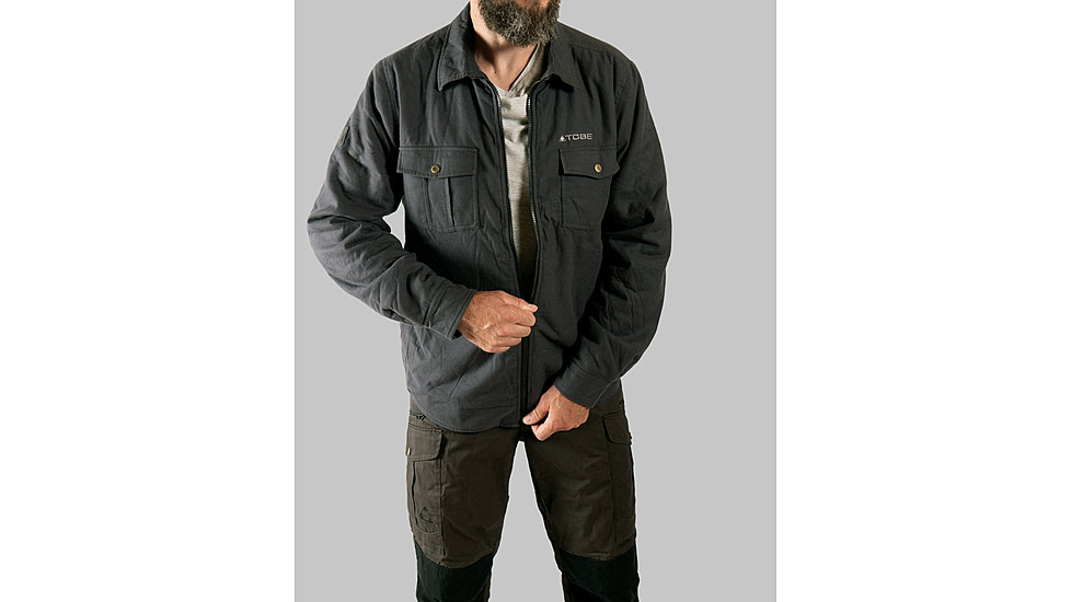 TOBE Outerwear Padre Overshirt - Mens, Gray, S, 310722-501-003