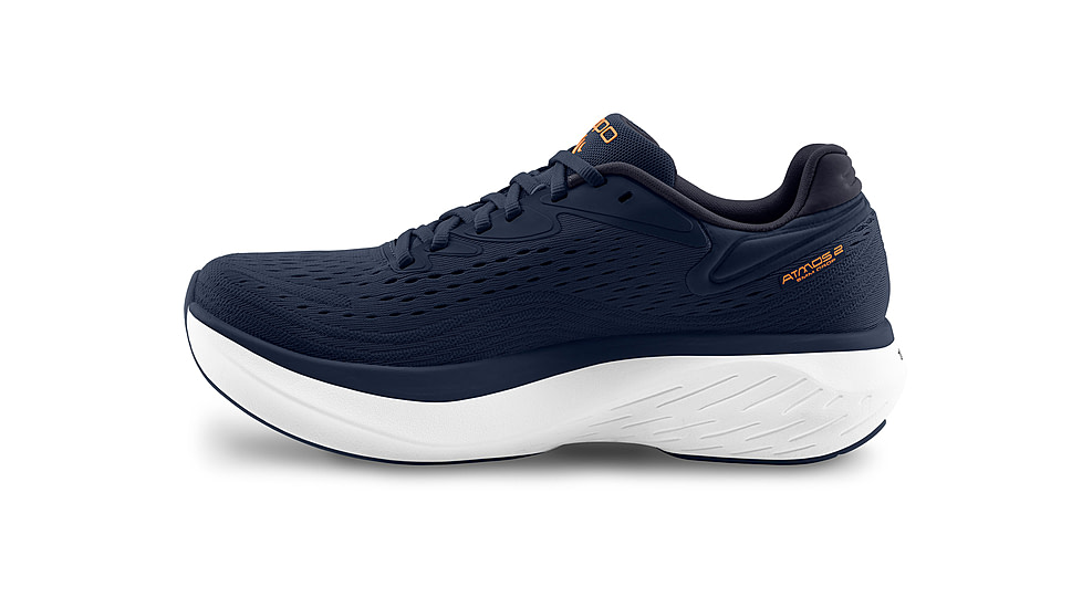 Topo Athletic Atmos 2 Trailrunning Shoes - Mens, Navy / Orange, 9, M091-090-NAVORG