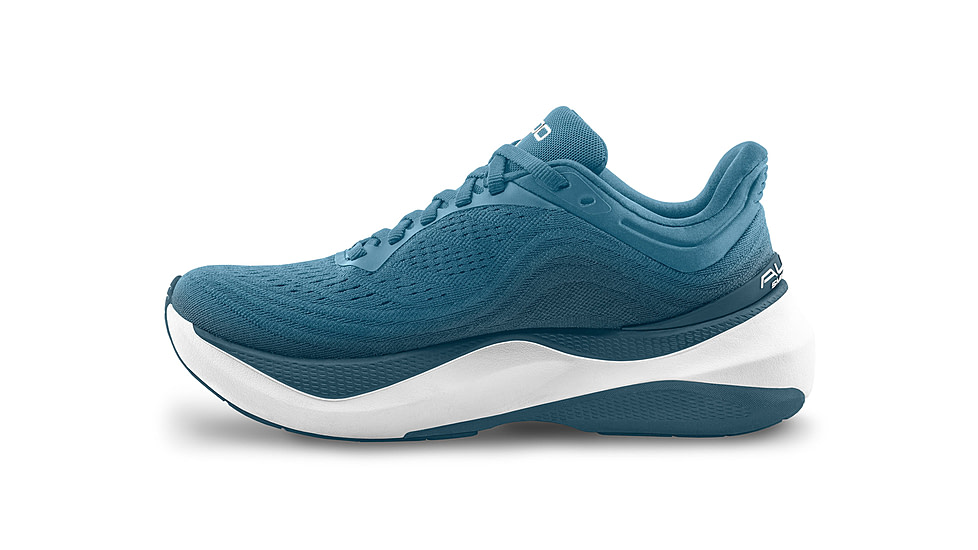 Topo Athletic Aura Max Cushion Stability Road Shoes - Mens, Blue/White, 11.5 US, M080-115-BLUWHT