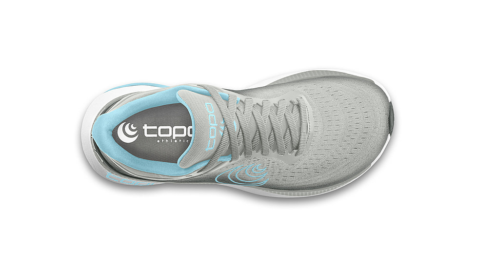 Topo Athletic Aura Max Cushion Stability Road Shoes - Womens, Grey/Blue, 7.0 US, W080-070-GRYBLU