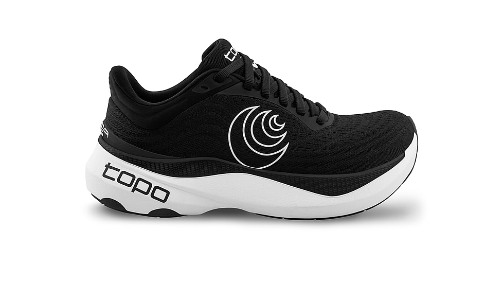 Topo Athletic Aura Road Running Shoes - Womens, Black/White, 6.5 Wide, W080-065W-BLKWHT