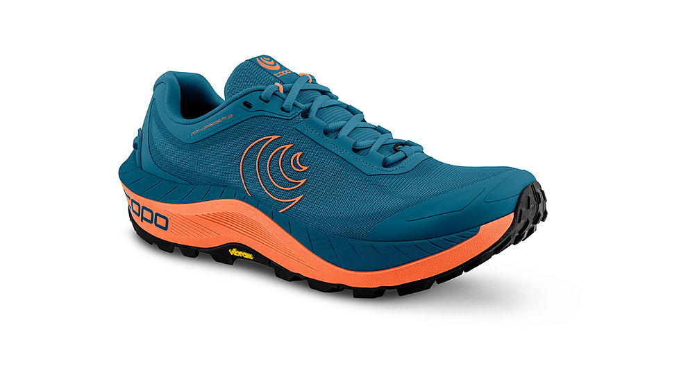 Topo Athletic MTN Racer 3 Road Running Shoe - Mens, Blue/Orange, 12.5, M065-125-BLUORG