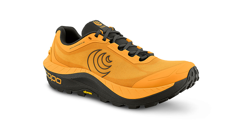 Topo Athletic MTN Racer 3 Road Running Shoe - Mens, Mango/Espresso, 12, M065-120-MANESP