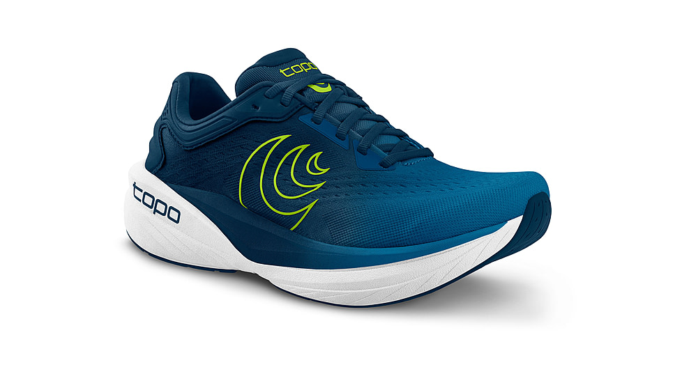 Topo Athletic Phantom 4 Road Running Shoes - Mens, Blue/Lime, 9.0 US, M087-090-BLULIM