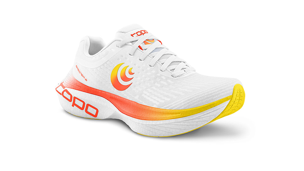 Topo Athletic Specter 2 Road Running Shoes - Mens, White/Sunset, 11.5, M075-115-WHTSUN