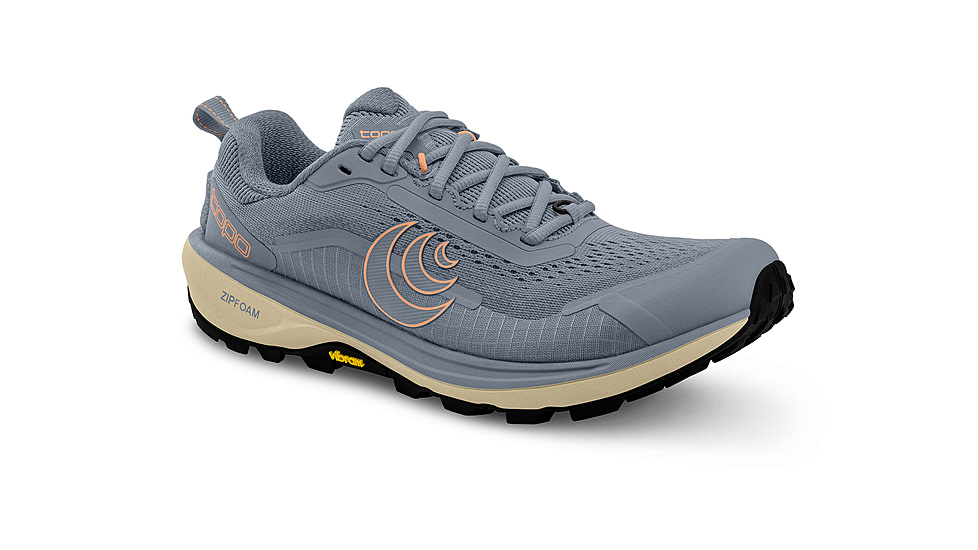 Topo Athletic Terraventure 5 Trailrunning Shoes - Womens, Grey / Peach, 9.5, W092-095-GRYPCH