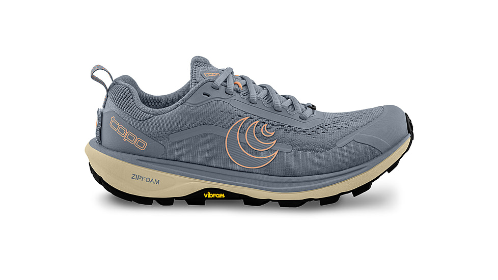 Topo Athletic Terraventure 5 Trailrunning Shoes - Womens, Grey / Peach, 9.5, W092-095-GRYPCH