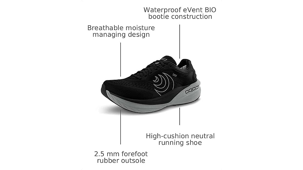 Topo Athletic Phantom 4 WP Road Running Shoes - Mens
