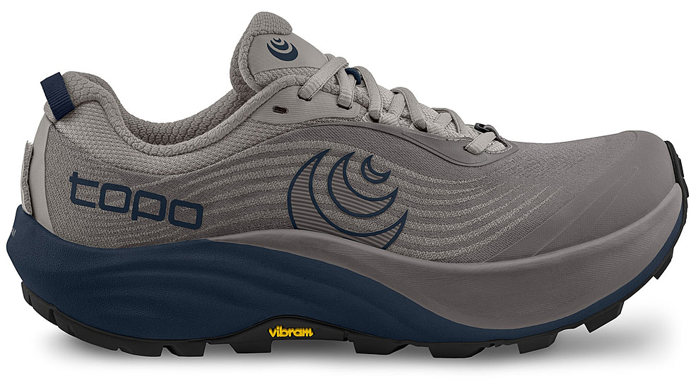 Topo Athletic Pursuit 3 Trailrunning Shoes - Men's, Grey / Navy, 8, M097-080-GRYNAV