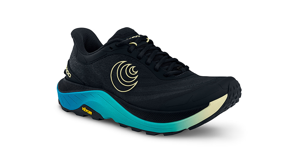 Topo Athletic Ultraventure 4 High Cushion Trail Shoes - Womens, Black/Lime, 8.0 US/Wide, W081-080W-BLKLIM