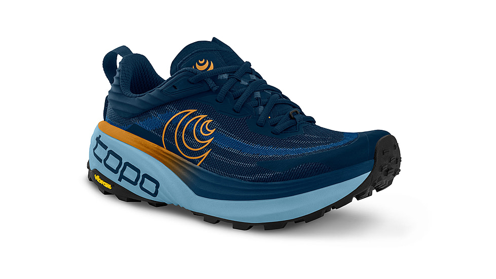 Topo Athletic Vista Trail Running Shoes - Mens, Navy/Orange, 11.0 US, M088-110-NAVORG