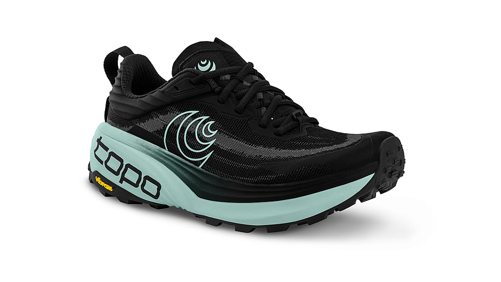 Topo Athletic Vista Trail Running Shoes - Womens, Black/Mint, 6.0 US, W088-060-BLKMNT