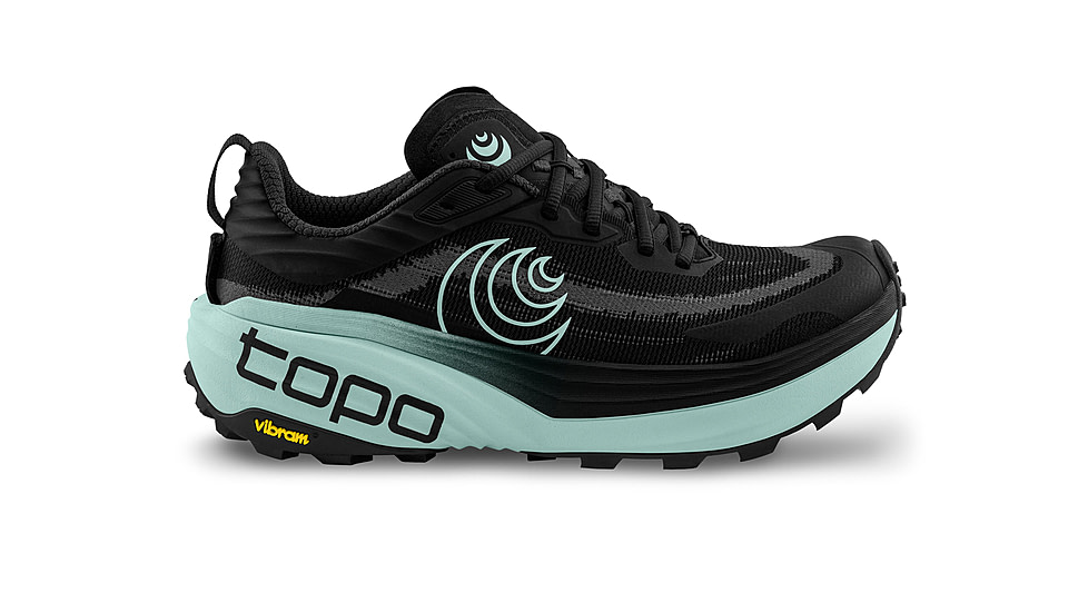 Topo Athletic Vista Trail Running Shoes - Womens, Black/Mint, 6.0 US, W088-060-BLKMNT