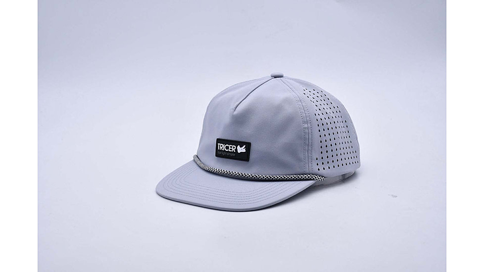 Tricer Rectangle Patch Hat, Heather Grey, HT-RPHG