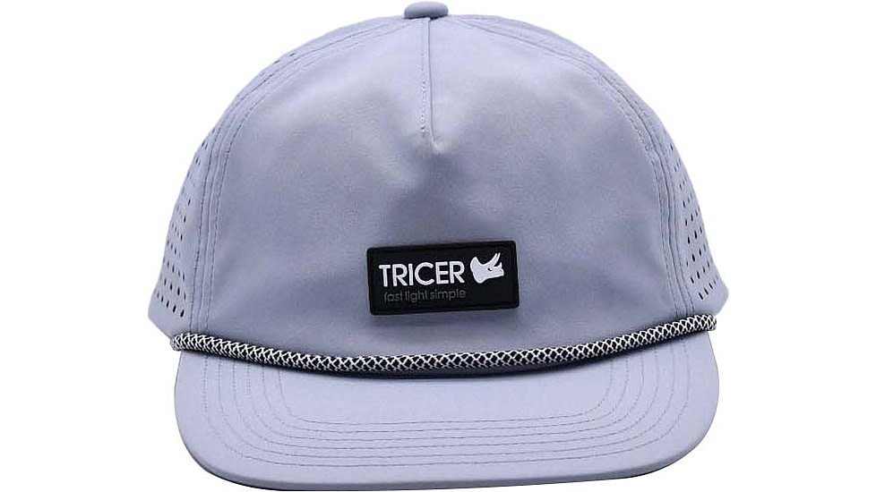 Tricer Rectangle Patch Hat, Heather Grey, HT-RPHG