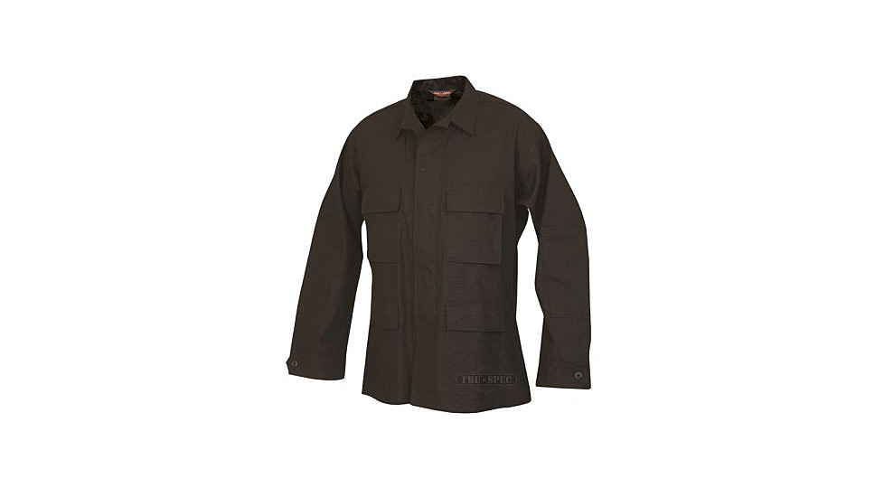 Tru-Spec 100% Cotton Ripstop BDU Jacket - Men's, Black, Small, Long Length 1532023