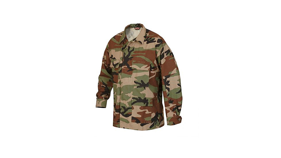 Tru-Spec 100% Cotton Ripstop BDU Jacket - Men's, Woodland, Extra Small, Regular Length 1514002