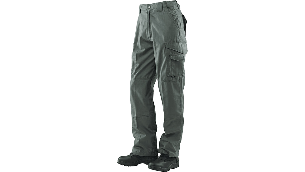 TRU-SPEC 24-7 Series Tactical Pants - Mens, 100% Cotton, Olive Drab, Waist 38 in, Inseam 37 in, 1071087