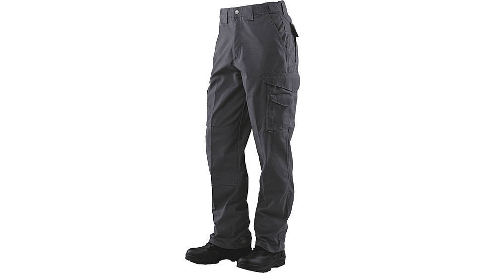 TRU-SPEC 24-7 Series Tactical Teflon Pants - Mens, PolyCotton Ripstop, Charcoal, Waist 38 in, Inseam 34 in, 1079027