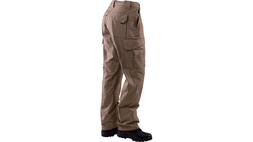TRU-SPEC 24-7 Series Tactical Teflon Pants - Mens, PolyCotton Ripstop, Coyote, Waist 28 in, Inseam 34 in, 1063022