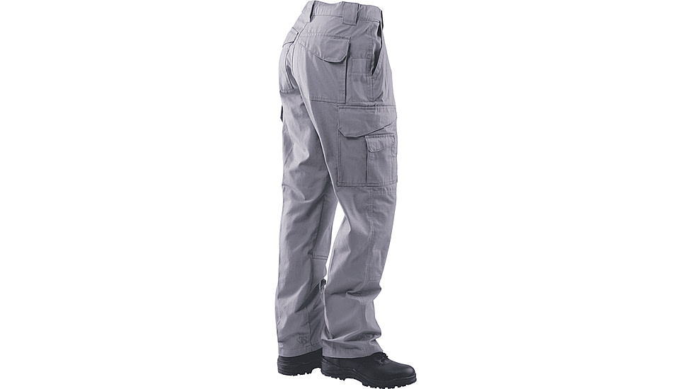TRU-SPEC 24-7 Series Tactical Teflon Pants - Mens, PolyCotton Ripstop, Light Gray, Waist 28 in, Inseam 34 in, 1089022