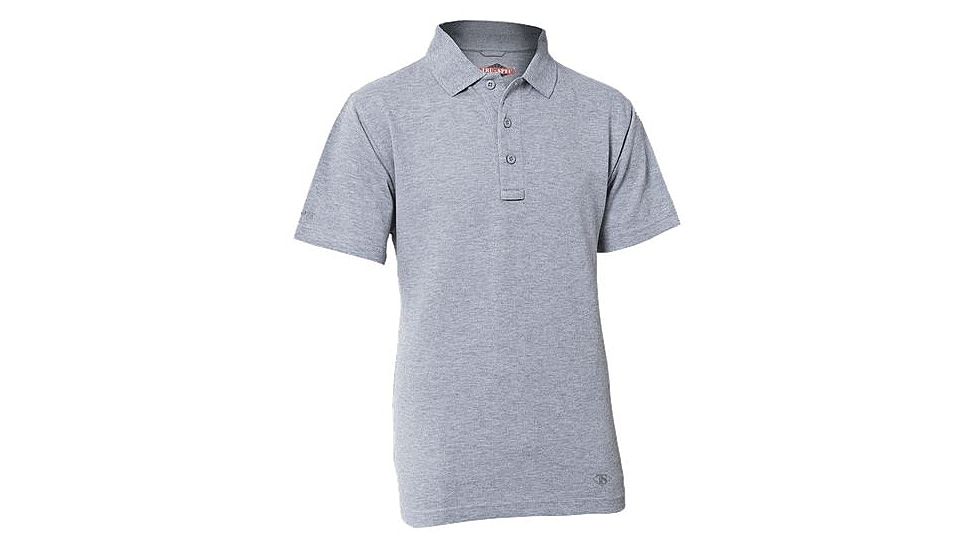 Tru-Spec 24-7 Short Sleeve Polo Shirt, Male, Heather Grey, 4XL, Reg Length 4338009