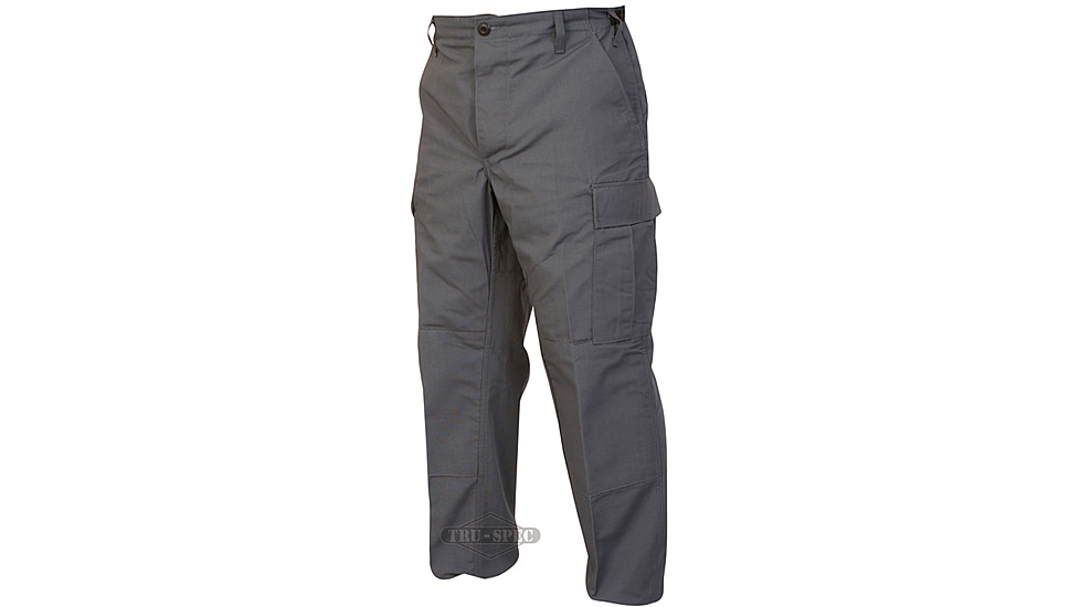 TRU-SPEC BDU 65/36 Poly/Co Rip Pants - Men's, Charcoal, Extra Small, Regular, 1308002