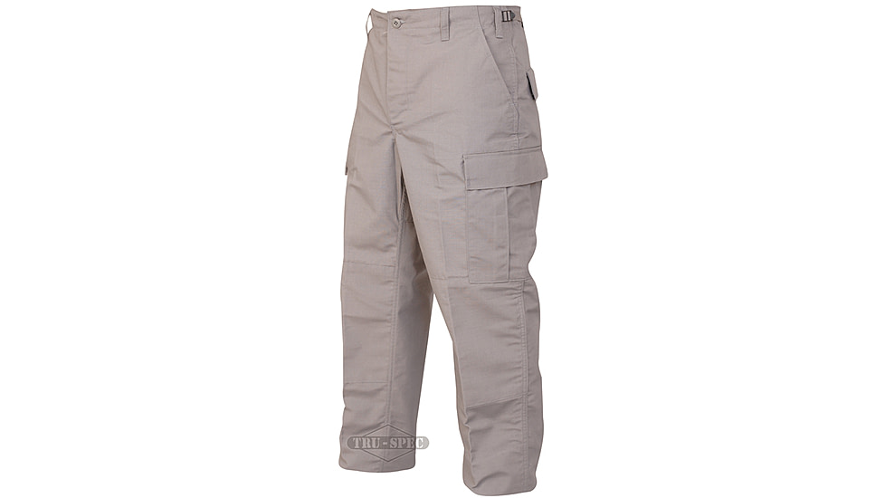 TRU-SPEC BDU 65/36 Poly/Co Rip Pants - Men's, Gray, Extra Small, Regular, 1304002