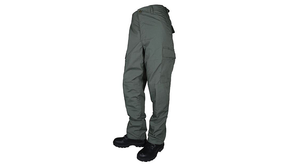 Tru-Spec Mens Tru Basic P/C R/S W/ Zip Fly, Od Green, Small, Regular 1830003