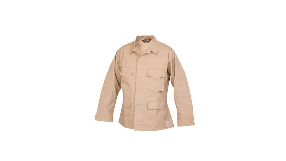 Tru-Spec Polyester-Cotton BDU Jacket - Men's, Khaki, Extra Large, Regular Length 1310006