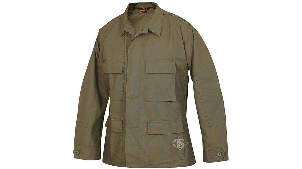 TRU-SPEC Ripstop Classic BDU Coat, OD Green, Small, Regular, 7693