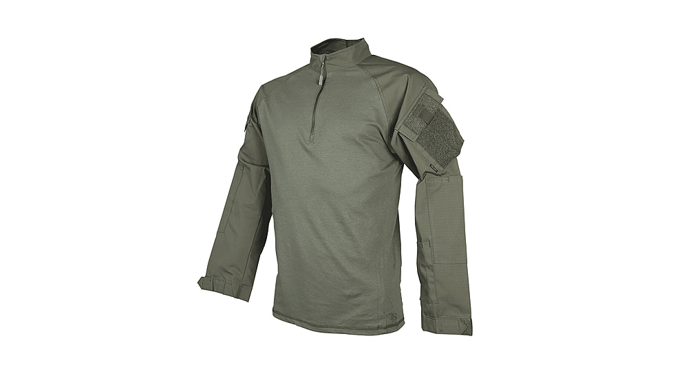 TRU-SPEC T.R.U. Combat 1/4 Zip Long Sleeve Shirt - Mens, Ranger Green, 3XL, Regular, 2514008