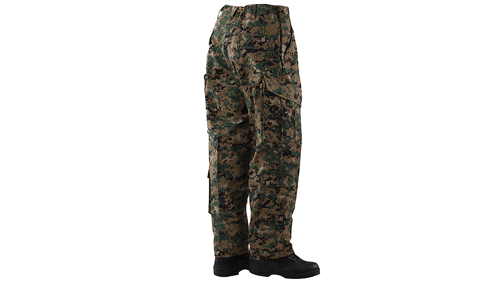 TRU-SPEC Tactical Response Poly/Cotton Ripstop Pants - Men's, Digital Woodland, Large, Regular, 1268005