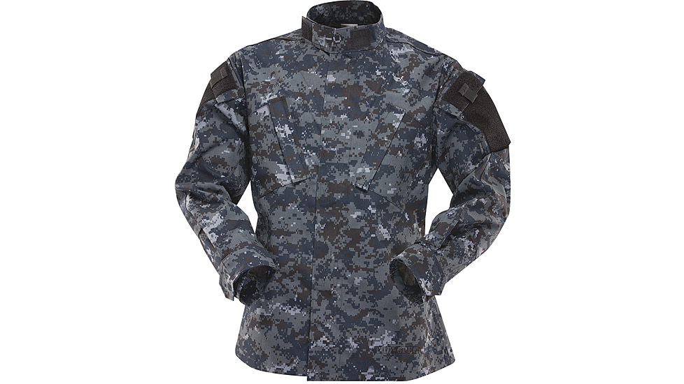 Tru-Spec Tactical Response Shirt MIDNIGHT DIGITAL P/C R/S, Large Long 1311025