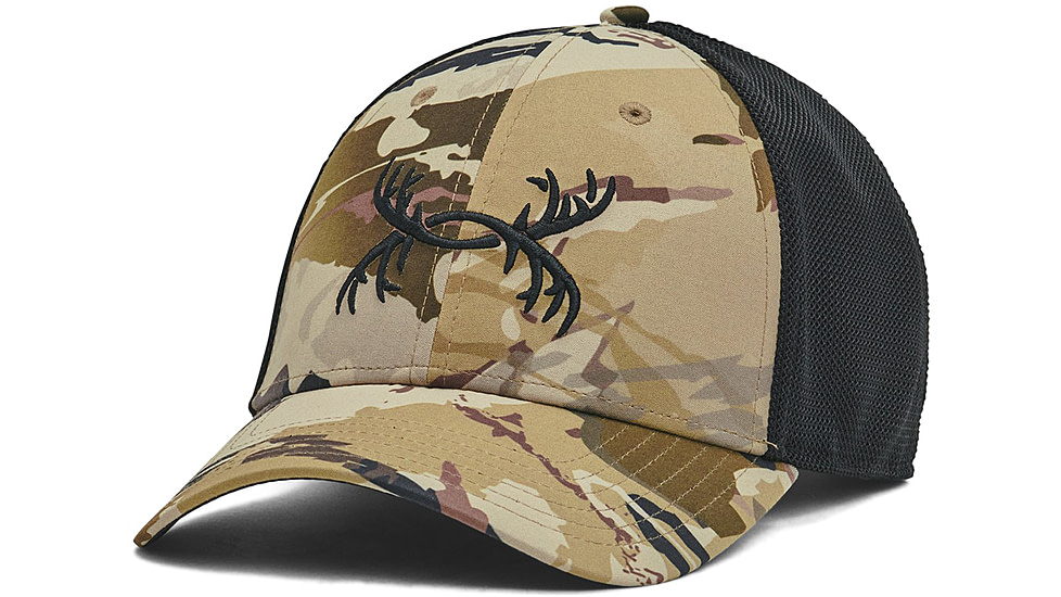Under Armour Antler Trucker Hat - Mens, UA Barren Camo, OSFM, 1372352989OSFM